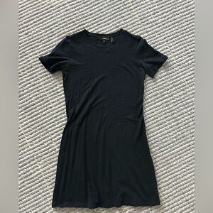 Theory black cotton dress